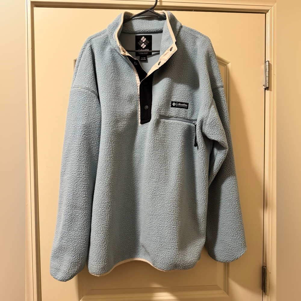 Columbia Blue Fleece Pullover